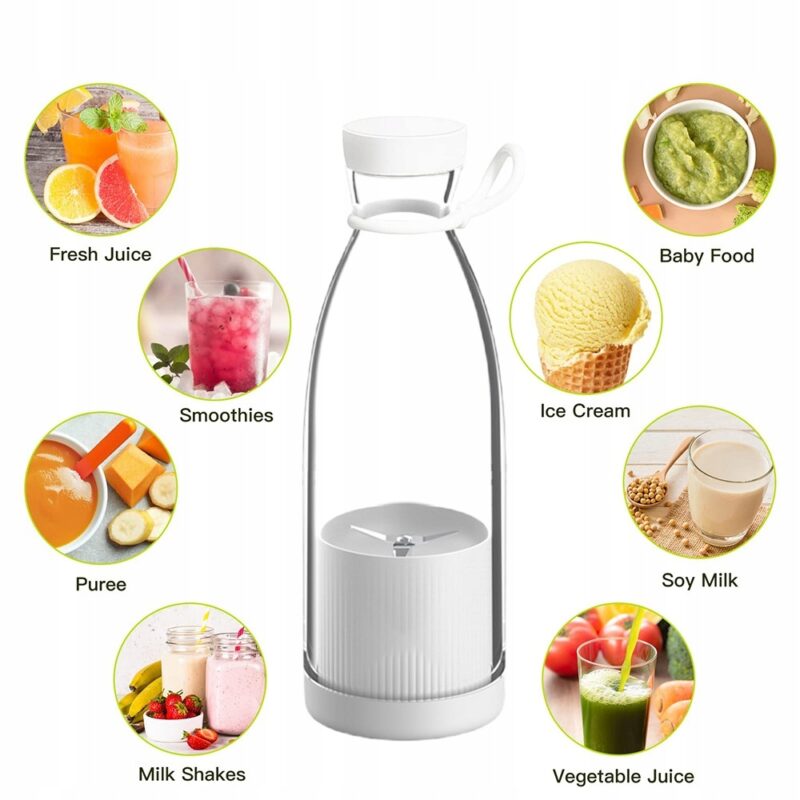 BLENDER PRZENOŚNY BEZPRZEWODOWY TURYSTYCZNY MINI JUICE USB - obrazek 2
