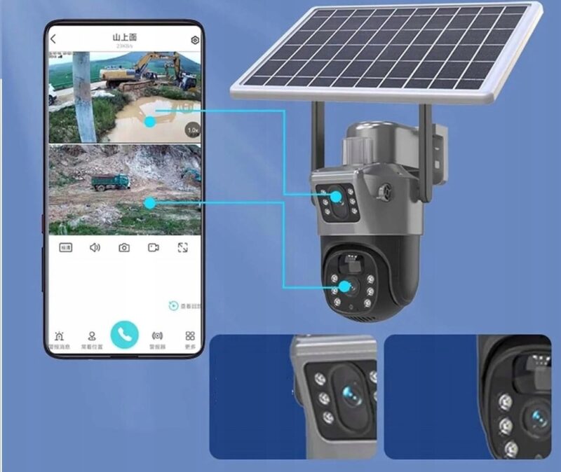 KAMERA SOLARNA OBROTOWA ZEWNĘTRZNA LTE DWA OBIEKTYWY VISION 8MP 4K - obrazek 5