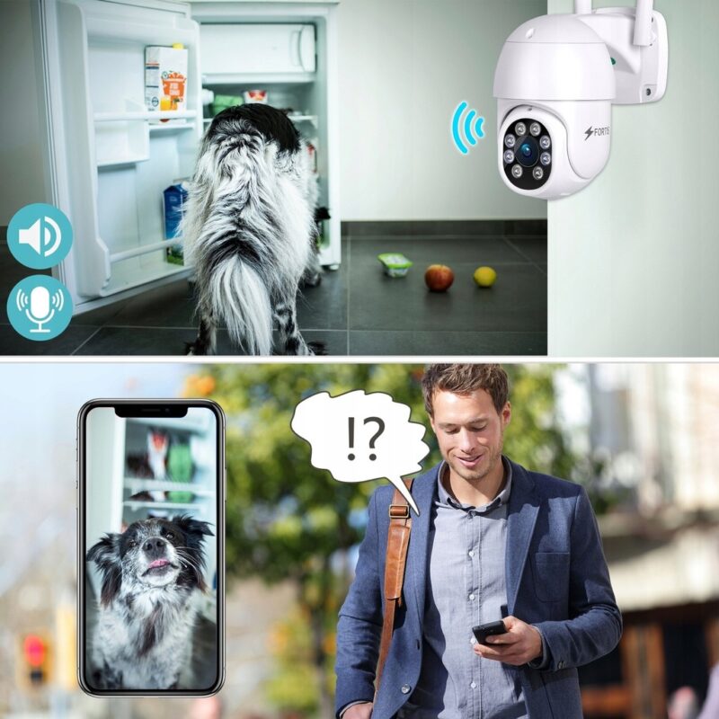 BEZPRZEWODOWA KAMERA ZEWNĘTRZNA OBROTOWA WIFI FULL HD 5MPX DETEKCJA RUCHU - obrazek 5