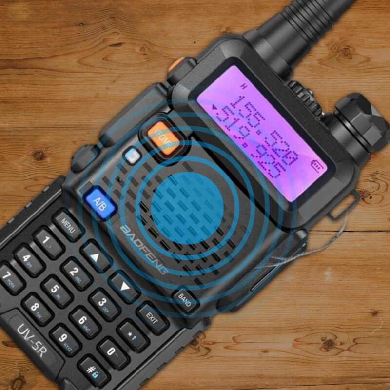 KRÓTKOFALÓWKA BAOFENG UV-5R 8W PMR FM WALKIE TAKIE RADIOTELEFON+SŁUCHAWKA - obrazek 7