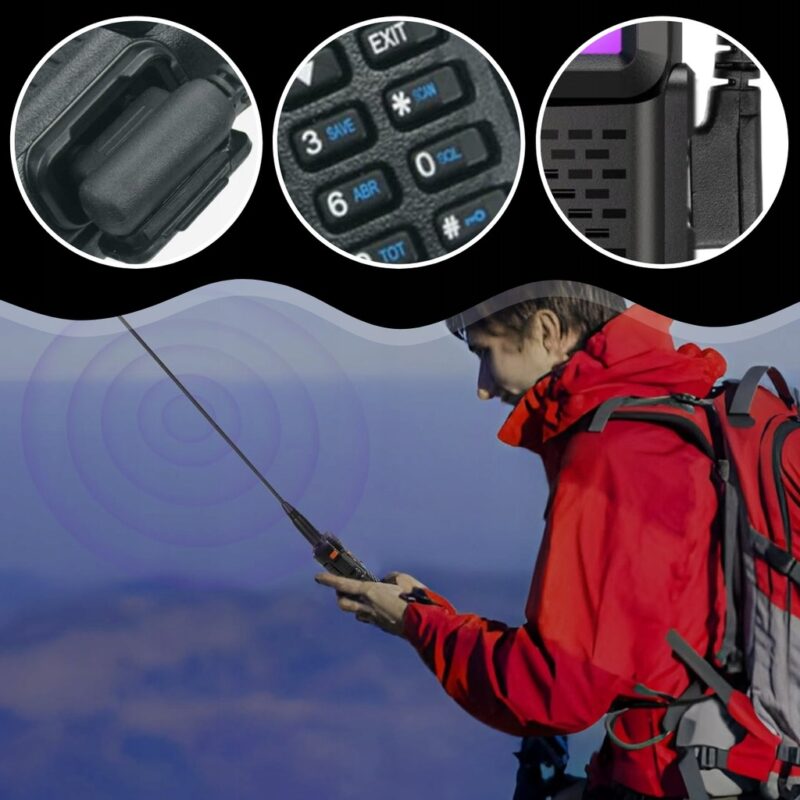 KRÓTKOFALÓWKA BAOFENG UV-5R 8W PMR FM WALKIE TAKIE RADIOTELEFON+SŁUCHAWKA - obrazek 9