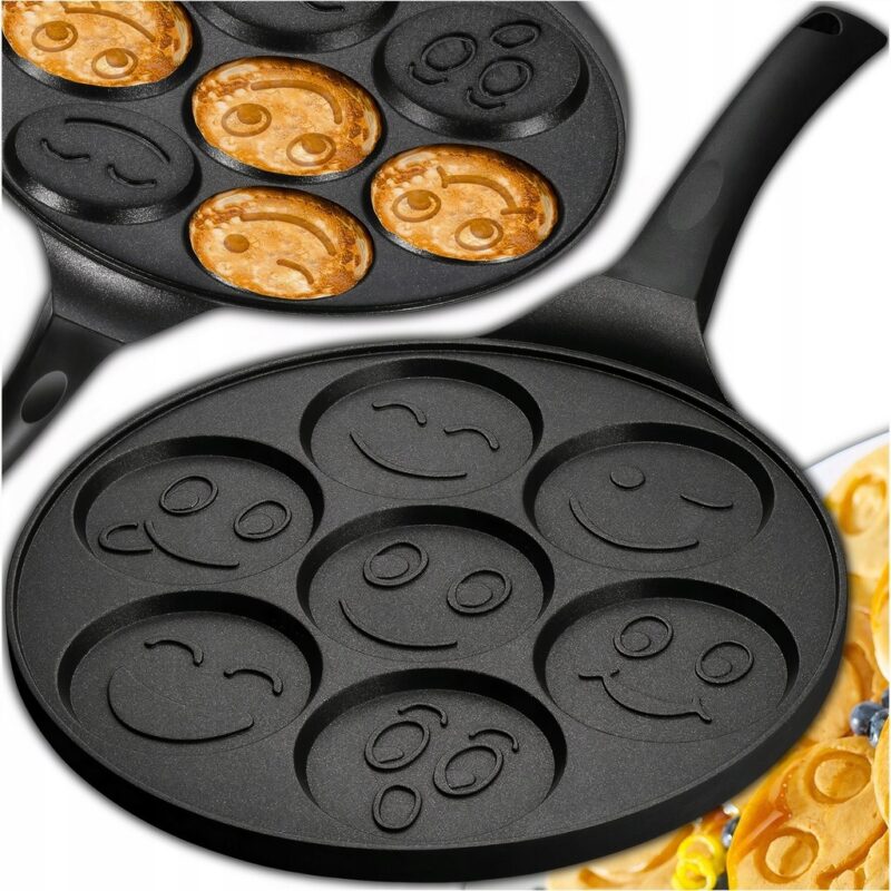PATELNIA DO SMAŻENIA NALEŚNIKÓW PANCAKE PLACKÓW ZE WZORKAMI