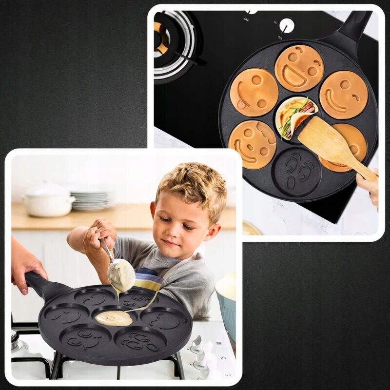 PATELNIA DO SMAŻENIA NALEŚNIKÓW PANCAKE PLACKÓW ZE WZORKAMI - obrazek 10