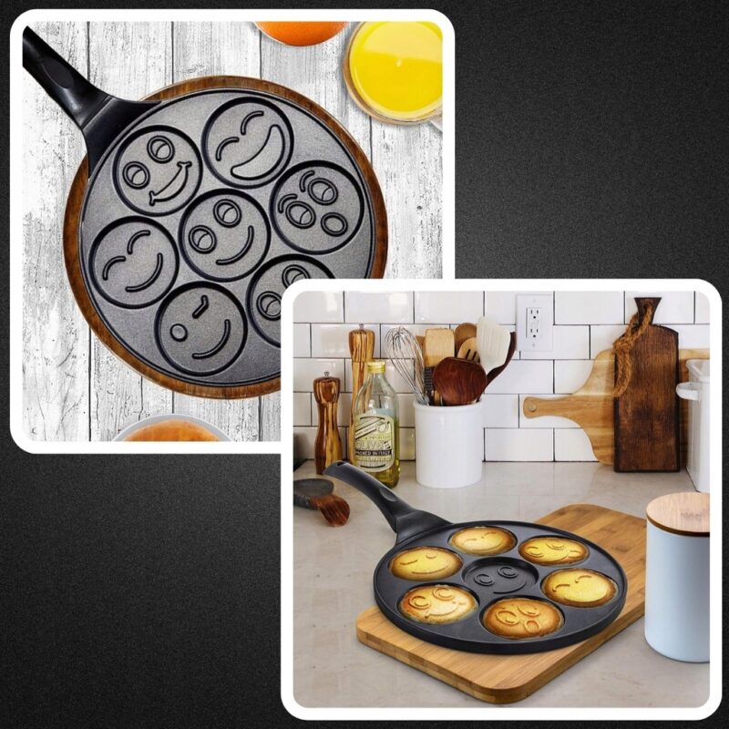 PATELNIA DO SMAŻENIA NALEŚNIKÓW PANCAKE PLACKÓW ZE WZORKAMI - obrazek 8