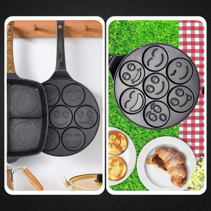 PATELNIA DO SMAŻENIA NALEŚNIKÓW PANCAKE PLACKÓW ZE WZORKAMI - obrazek 7