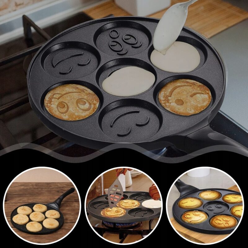 PATELNIA DO SMAŻENIA NALEŚNIKÓW PANCAKE PLACKÓW ZE WZORKAMI - obrazek 3