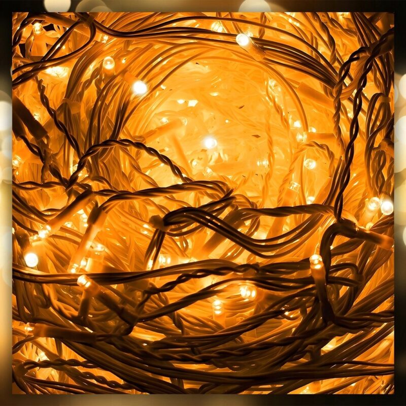 LAMPKI SOPLE 500 LED CIEPŁE WISZĄCE 25M FLASH - obrazek 2
