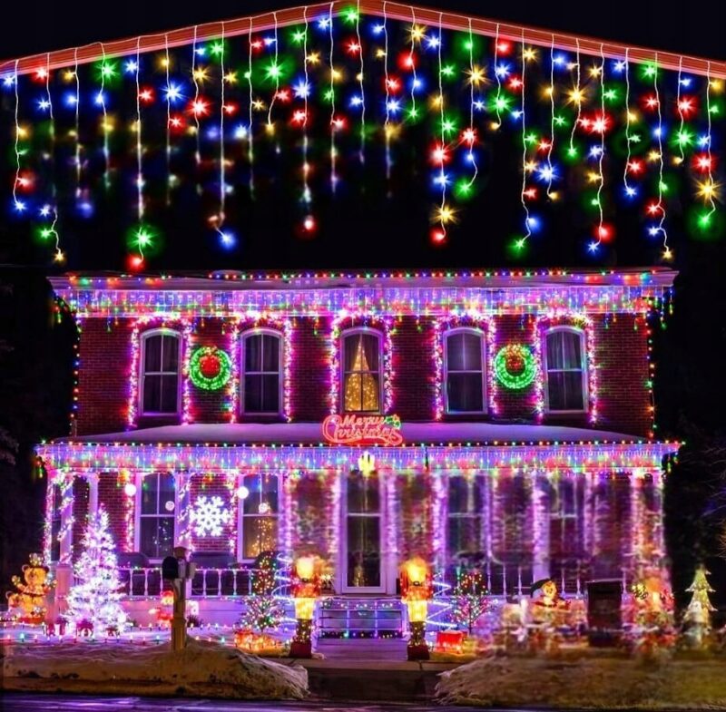 LAMPKI SOPLE LED 500 MULTICOLOR WISZĄCE 25M FLASH - obrazek 5