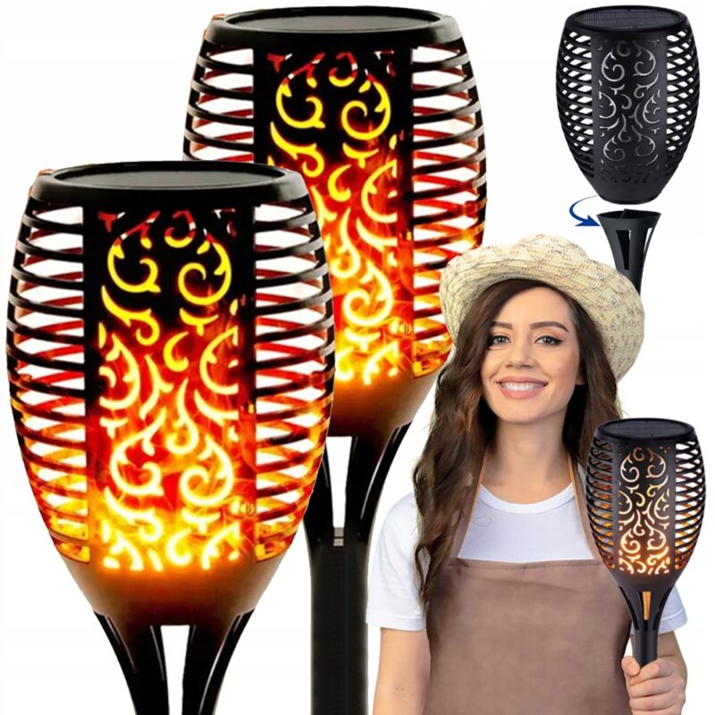 LAMPA SOLARNA WBIJANA POCHODNIA 52CM