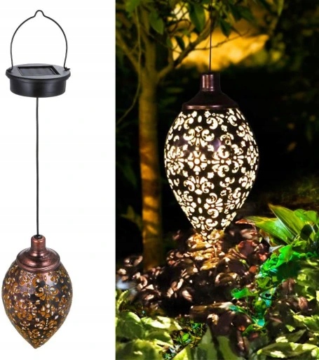 LAMPA SOLARNA KAGANEK WISZĄCY XL