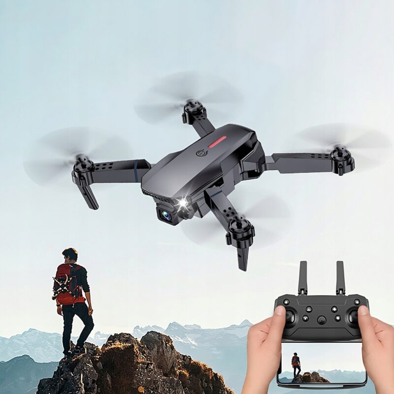 DRON E88 PRO Z DWOMA KAMERAMI HD WIFI - obrazek 7