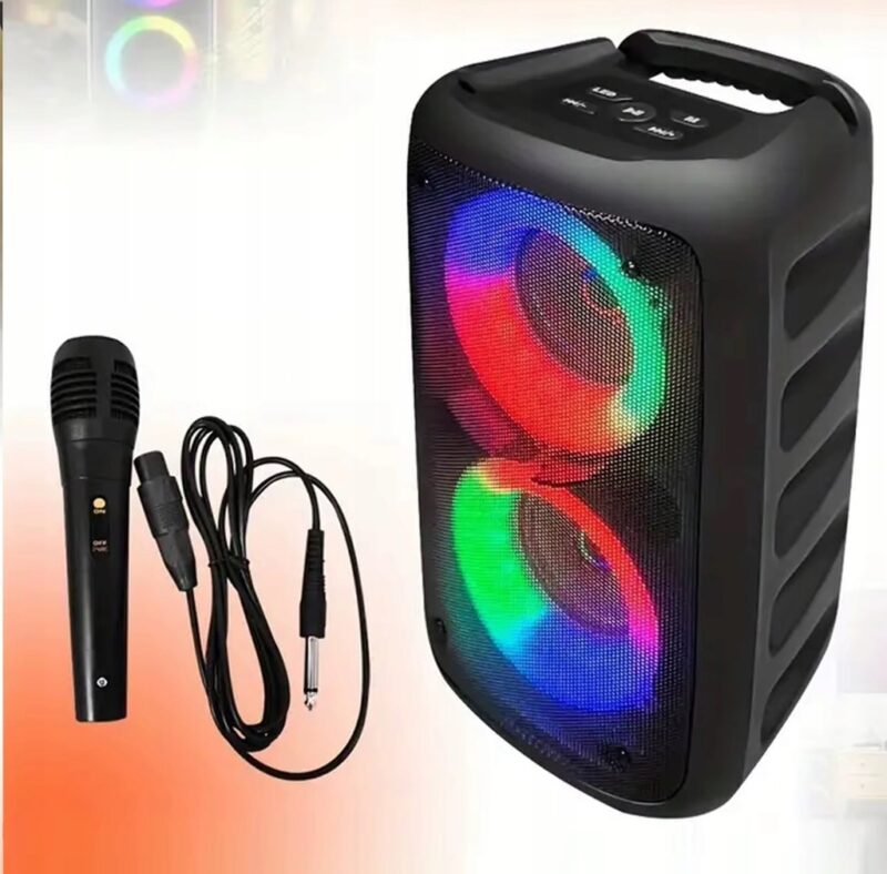 GŁOŚNIK PRZENOŚNY BLUETOOTH PARTYBOX BEZPRZEWODOWY KARAOKE - obrazek 5