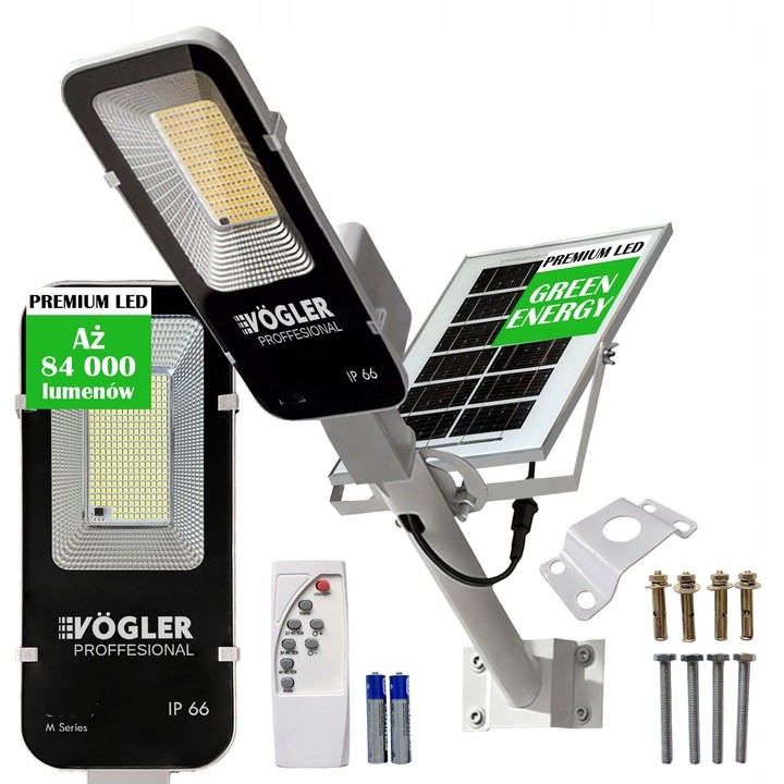 LAMPA SOLARNA 1500W Z CZUJNIKIEM RUCHU I ZMIERZCHU