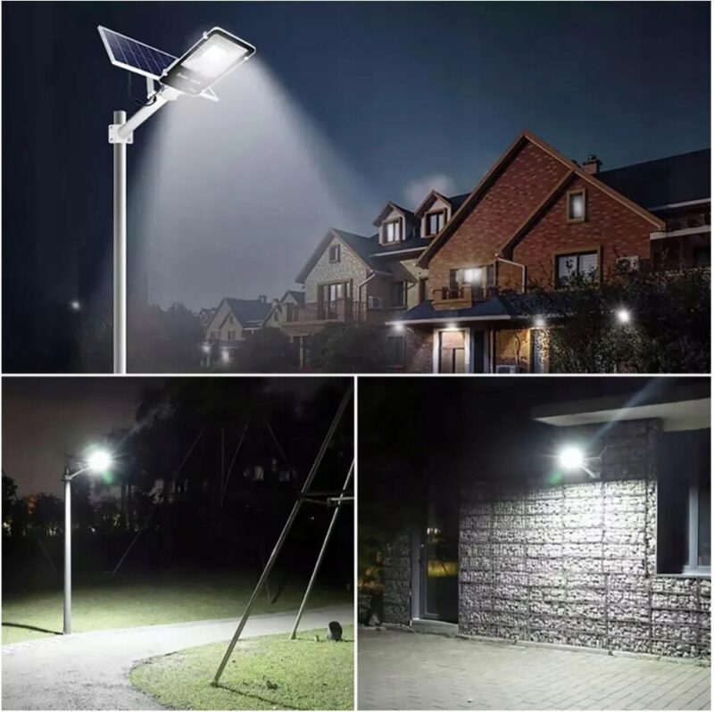 LAMPA SOLARNA 3200W 1648 LED Z PANELEM - obrazek 2