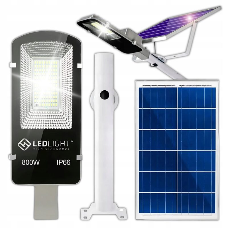 LAMPA SOLARNA 800W Z CZUJNIKIEM RUCHU I ZMIERZCHU - obrazek 2