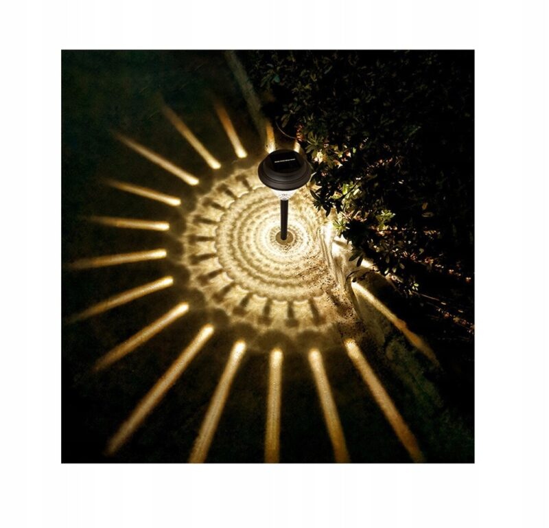 LAMPA SOLARNA WBIJANA UFO MOZAIKA CIEPŁA BIEL - obrazek 7