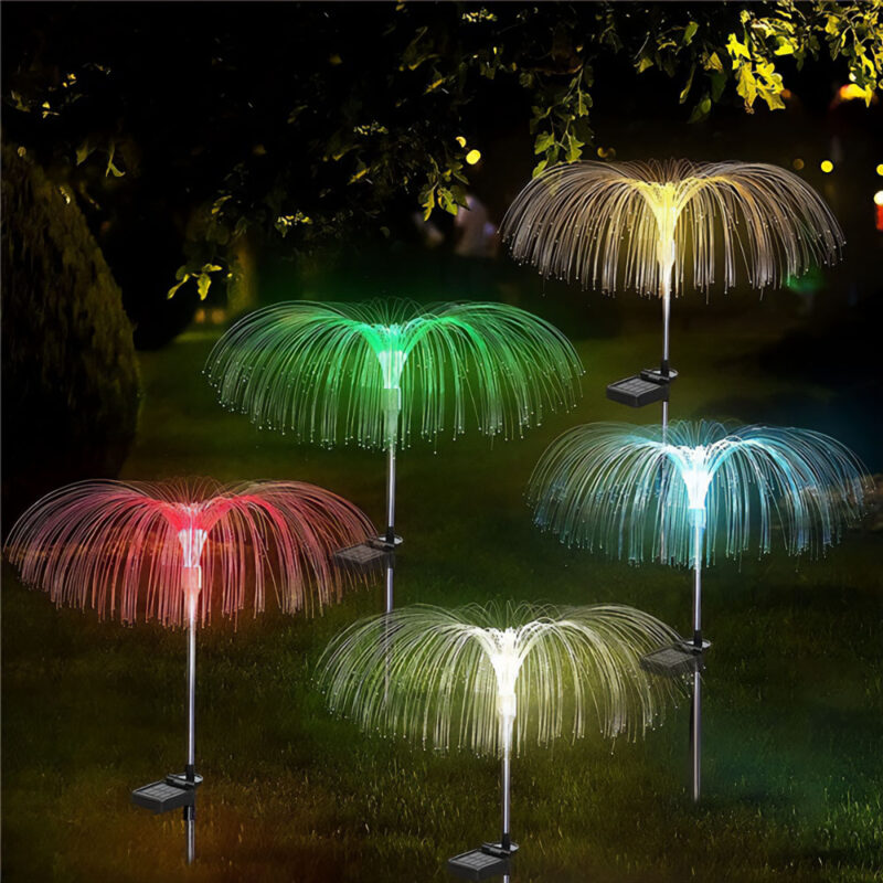 LAMPA SOLARNA WBIJANA MEDUZA MULTICOLOR - obrazek 6