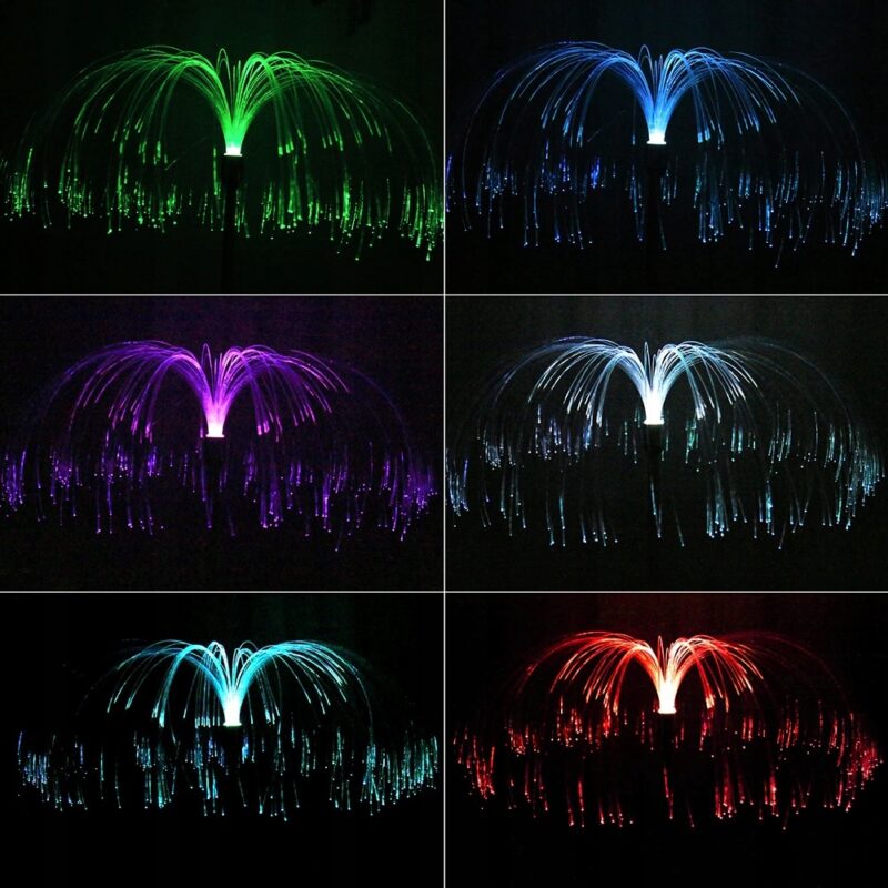 LAMPA SOLARNA WBIJANA MEDUZA MULTICOLOR - obrazek 4