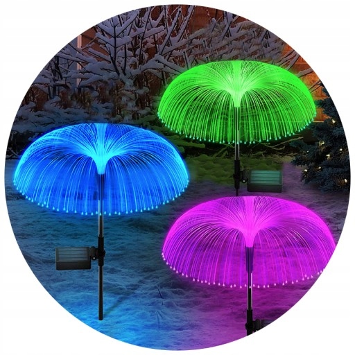 LAMPA SOLARNA WBIJANA MEDUZA MULTICOLOR