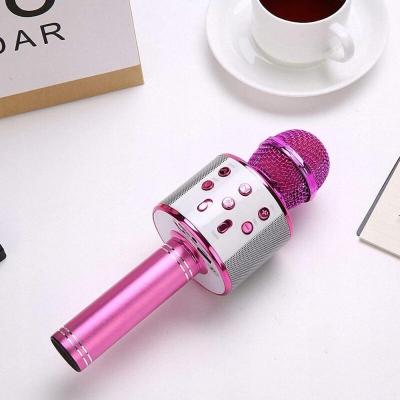 MIKROFON KARAOKE BLUETOOTH DLA DZIECI RÓŻOWY - obrazek 9