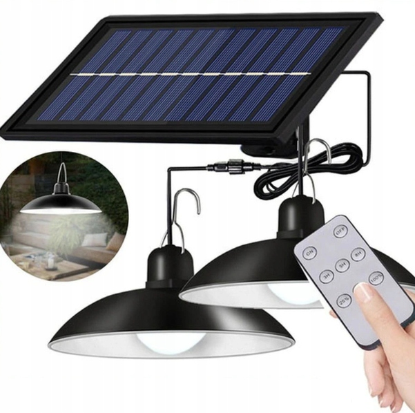 PODWÓJNY ŻYRANDOL SOLARNY