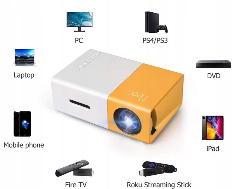 PROJEKTOR RZUTNIK LED DO POKOJU 4K - obrazek 6