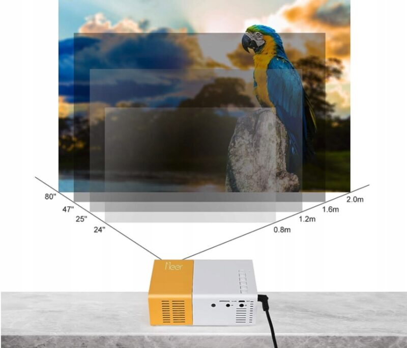 PROJEKTOR RZUTNIK LED DO POKOJU 4K - obrazek 3